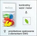 Elementy z mikrogumy - 12 szt., ca. 3 cm. Wzór : Liść ostrokrzewu Kolor : jasnozielony Kod: EMG-LF09 - 51 Elementy z mikrogumy - 12 szt., ca. 3 cm. Wzór : Liść ostrokrzewu Kolor : jasnozielony Kod: EMG-LF09 - 51